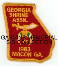 Z MISCELLANEOUS,GEORGIA,GEORGIA SHRINE ASSOCIATION 1